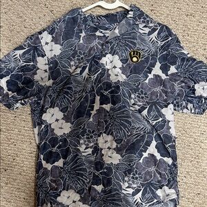 Tommy Bahama: Brewers Blue Hawaiian Shirt